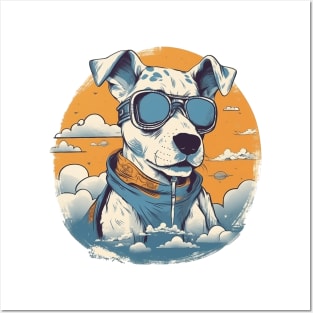 Dog with sunglasses Posters and Art